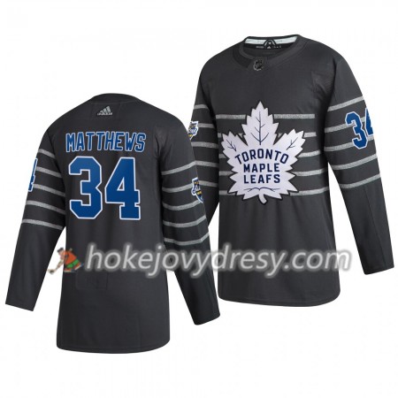 Pánské Hokejový Dres Toronto Maple Leafs Auston Matthews 34  Šedá Adidas 2020 NHL All-Star Authentic